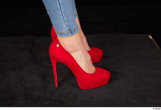 Daisy Lee business casual foot red high heels shoes 0007.jpg